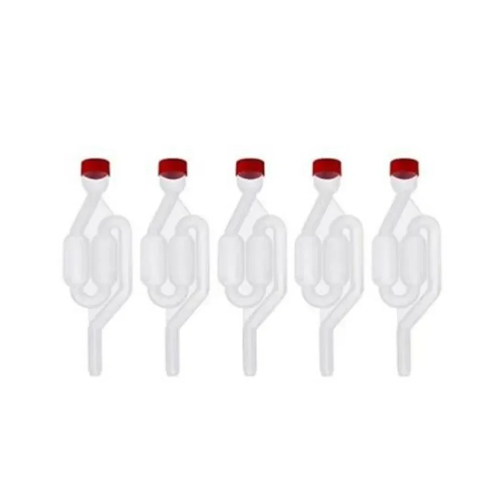 5PC S Bubble Type Fermenter Air Lock Home Brew Wine Plastic One-way Brewing Valve For Wine Making Accessories USEFUL