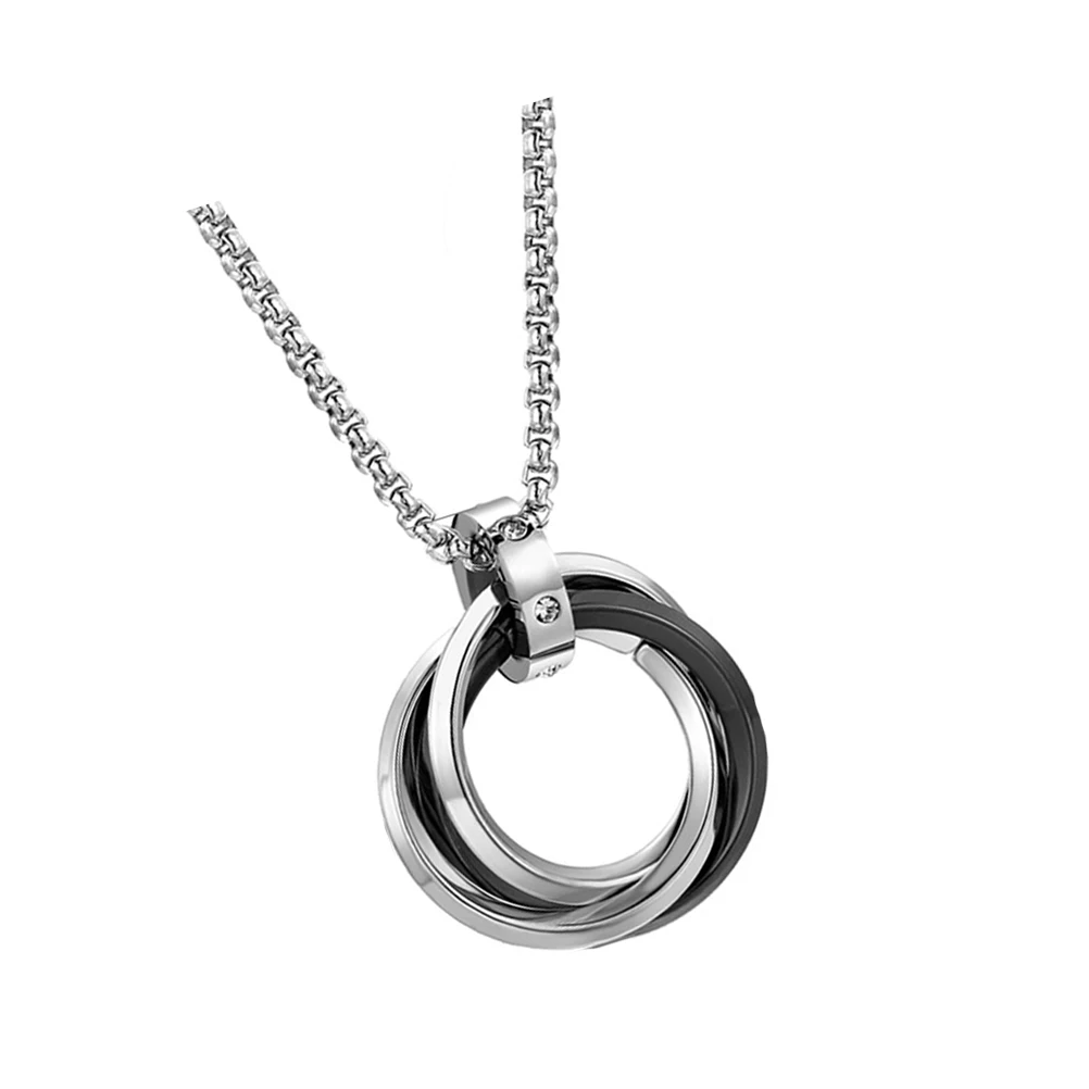 

Tricyclic Necklace Titanium Steel Chain Elegant Pendant Accessories Long Lasting Durable Fashion Gifts Jewelry for Women Men