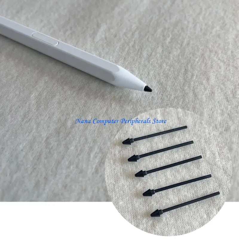 F68C 5Pcs Pen Refills with Multifunctional Clip for Tab S11/S11Ultra Styluses Pen Nib Tip