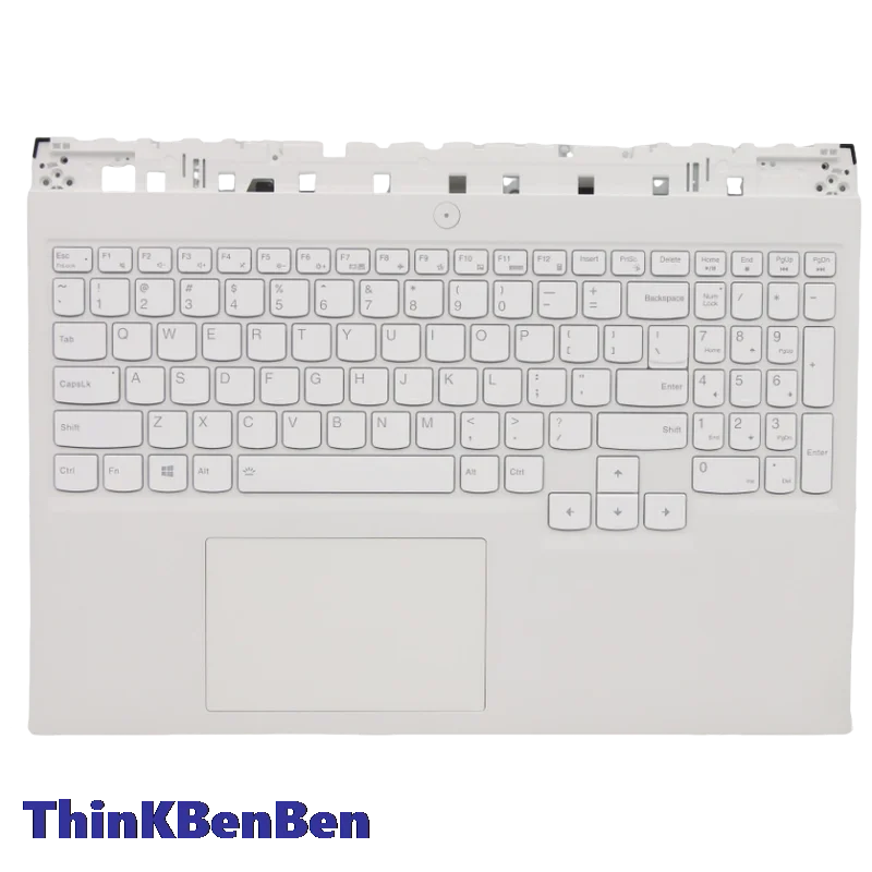 

US English White Keyboard Upper Case Palmrest Shell Cover For Lenovo Legion 5 Pro 16ACH6H R9000P 2021 5CB1C14916