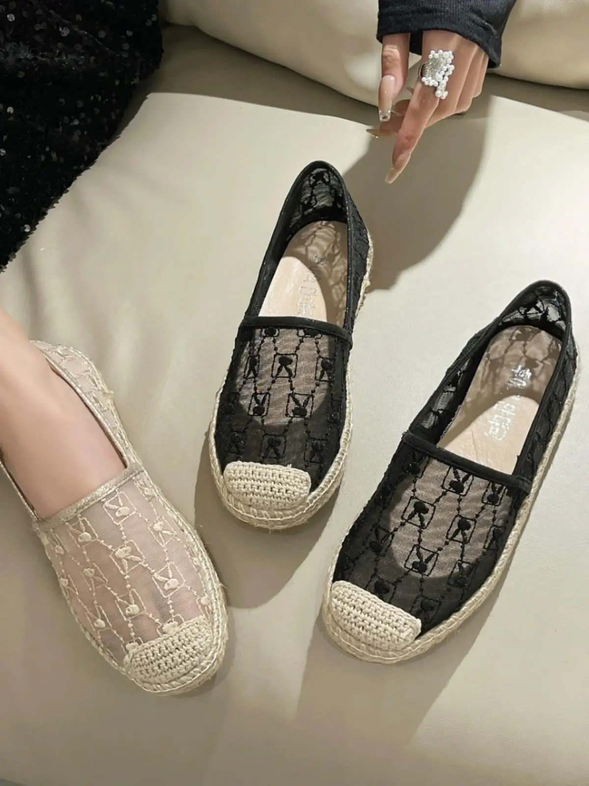 Soft Summer Shoes Ladies Round Toe Slip-on Espadrilles For Women Female Footwear Casual Sneaker 2024 Slip On Dress Breathable Le