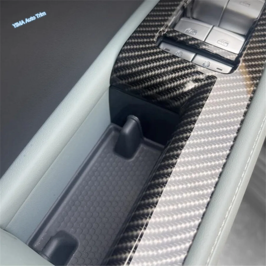 

Car Window Lift / Steering Wheel / Armrest Box / AC Air Cover Trim 5D Carbon Fiber look Accessories For BYD Leopard 5 2024 2025