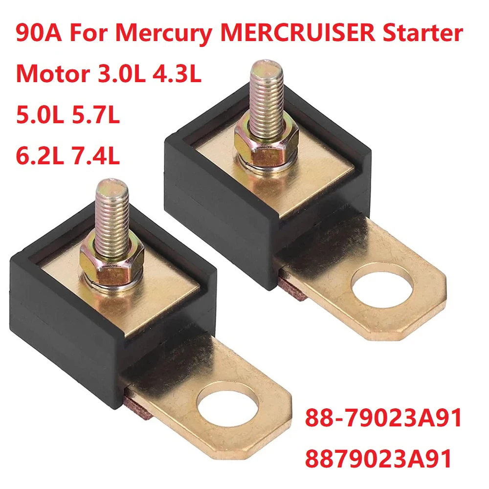 

2 шт. лодочный предохранитель 90A для Mercury MERCRUISER, стартовый двигатель 3,0 л-7,4l 8879023A91