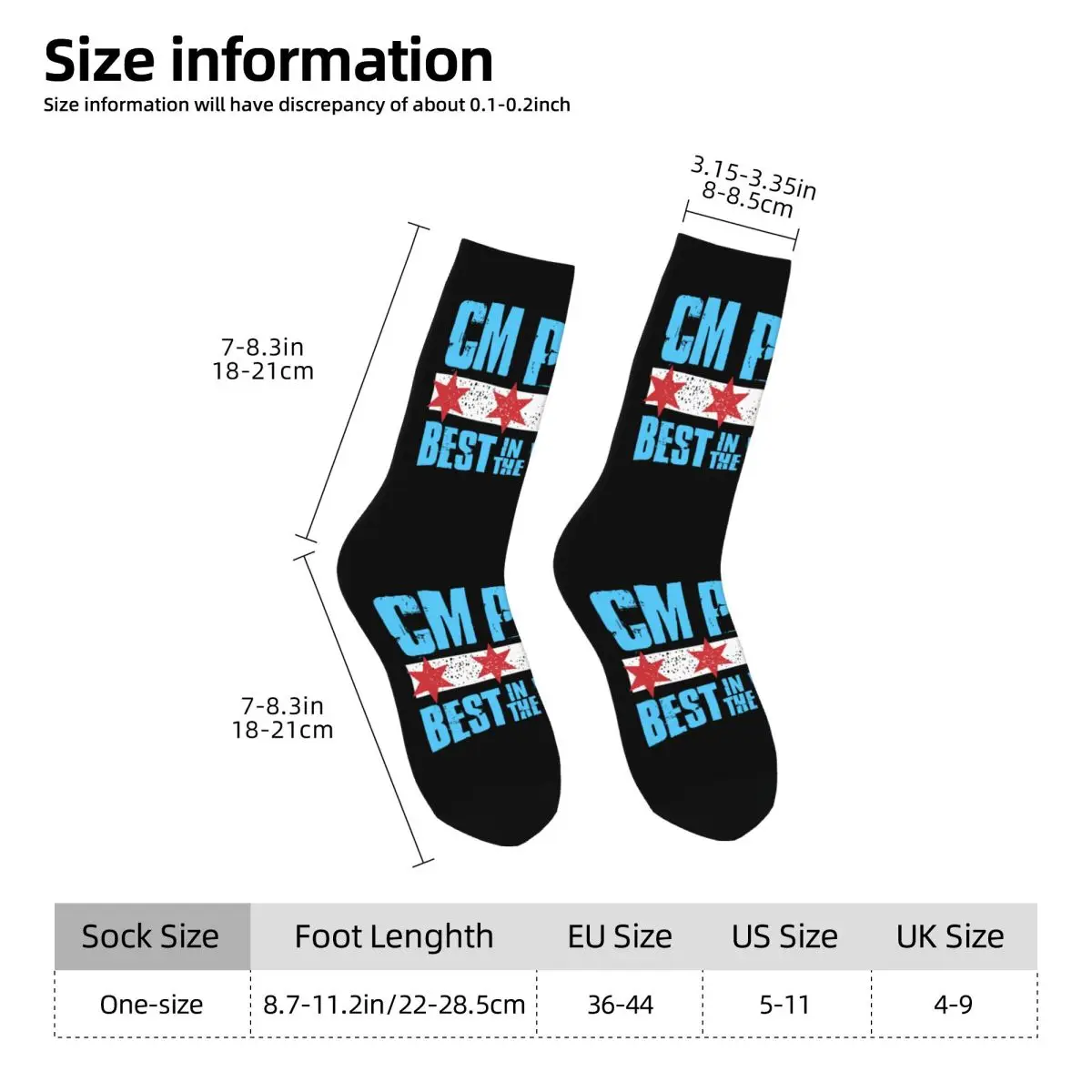 Cm Punk (1) Kawaii Socks Shopping Cartoon Pattern Socks