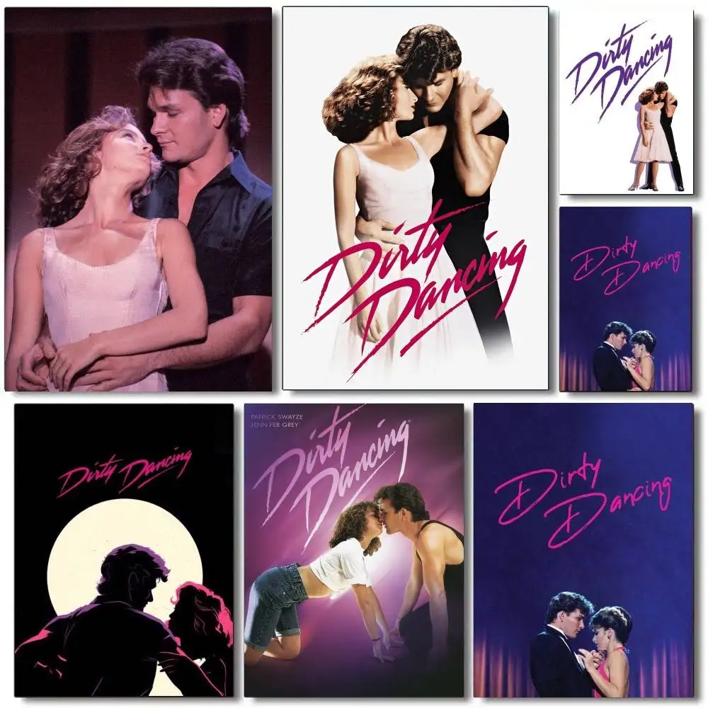 

D-Dirty Dancing Vintage Poster Print Canvas Painting Wall Art Picture Living Room Home Bedrooom Bar Restaurant Decor