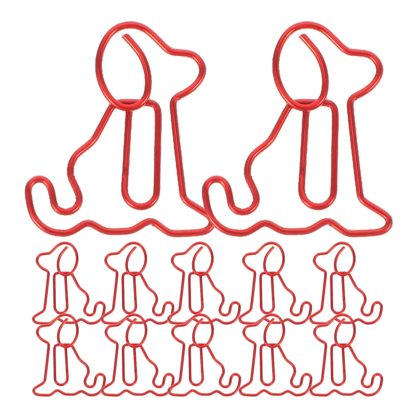 50 шт. милые скрепки-закладки в форме собаки, милые цветные скрепки для моделирования офиса