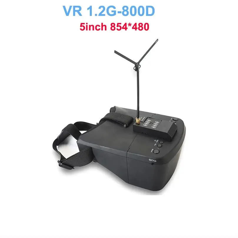 

Очки Tarot-RC 1,2G FPV VR 5 дюймов Разрешение 854*480 антенна Y-типа 1,2G Поддержка NTSC DVR Запись мини USB порт для FPV радиоуправляемого автомобиля