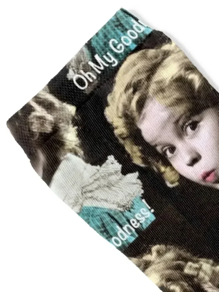 Shirley Temple Oh My Goodness Socks Hiking boots hip hop soccer anti-slip Sports Socks For Women Men's