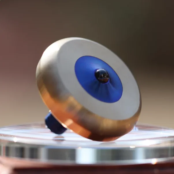 Metal Spinning Fidget Toy, Hand Twirl Gyroscope, Portable Adult Stress Relief Desktop Toy, No Base