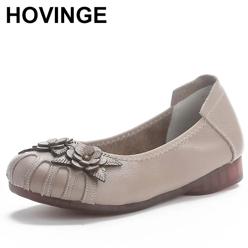 autumn-flat-bottom-low-heel-layer-cowhide-women's-shoes-ethnic-style-flower-genuine-leather-women's-singles-shoes-mom's-shoe