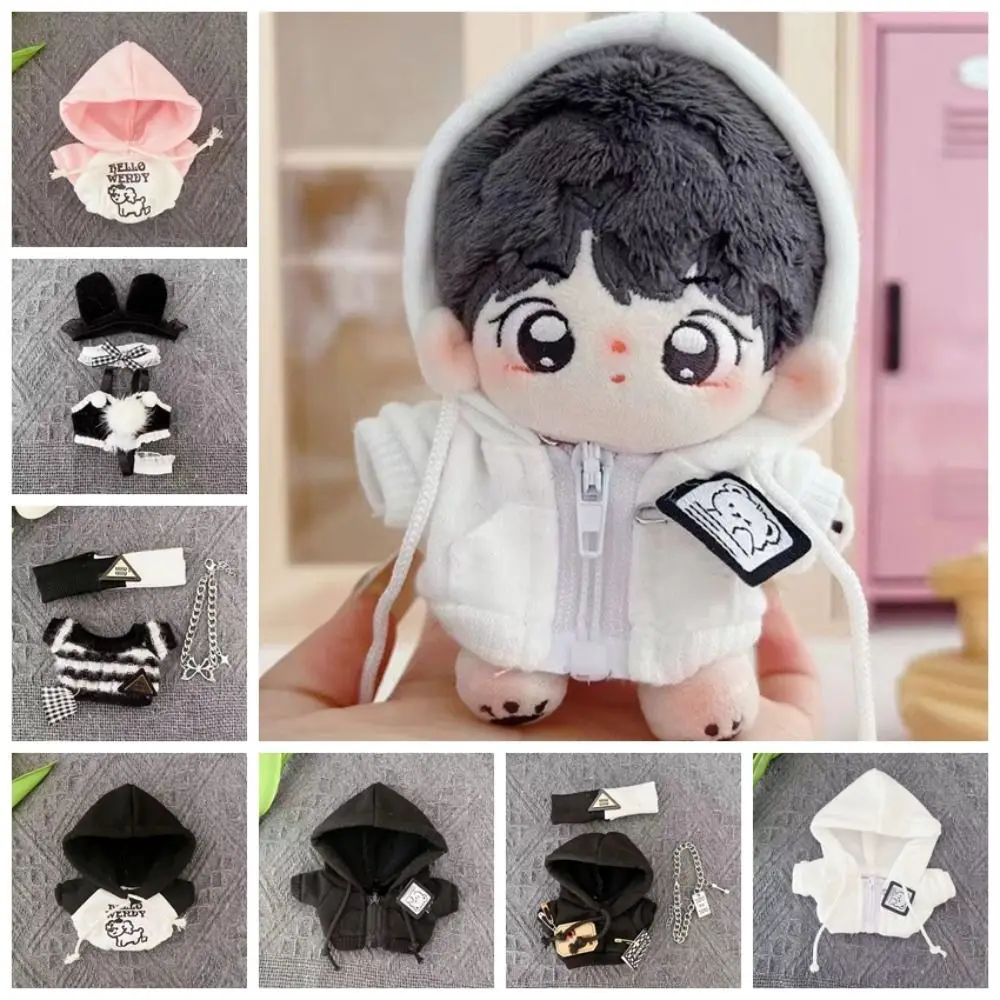 Fashion Hoodie Cotton Doll Clothes Dress Up Cartoon No Attributes Dolls Clothes Kawaii Lovely Develop Hands-on Ability