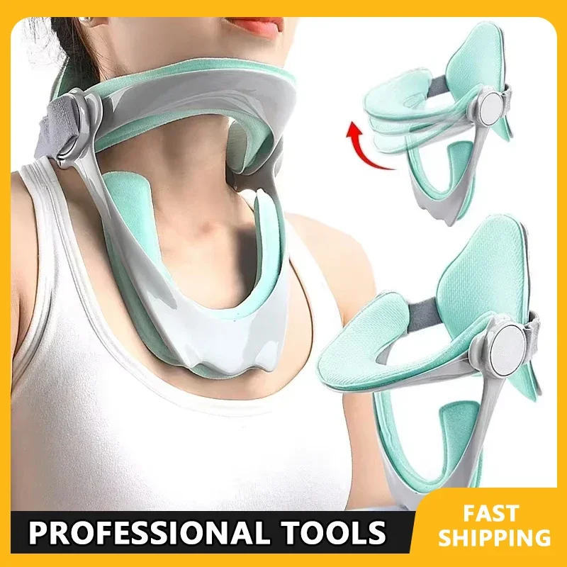 

Регулируемое устройство для вытяжения шейки матки, бандаж для шеи, поддержка носилок, корректор осанки, шейный воротник, защита позвоночника для облегчения боли