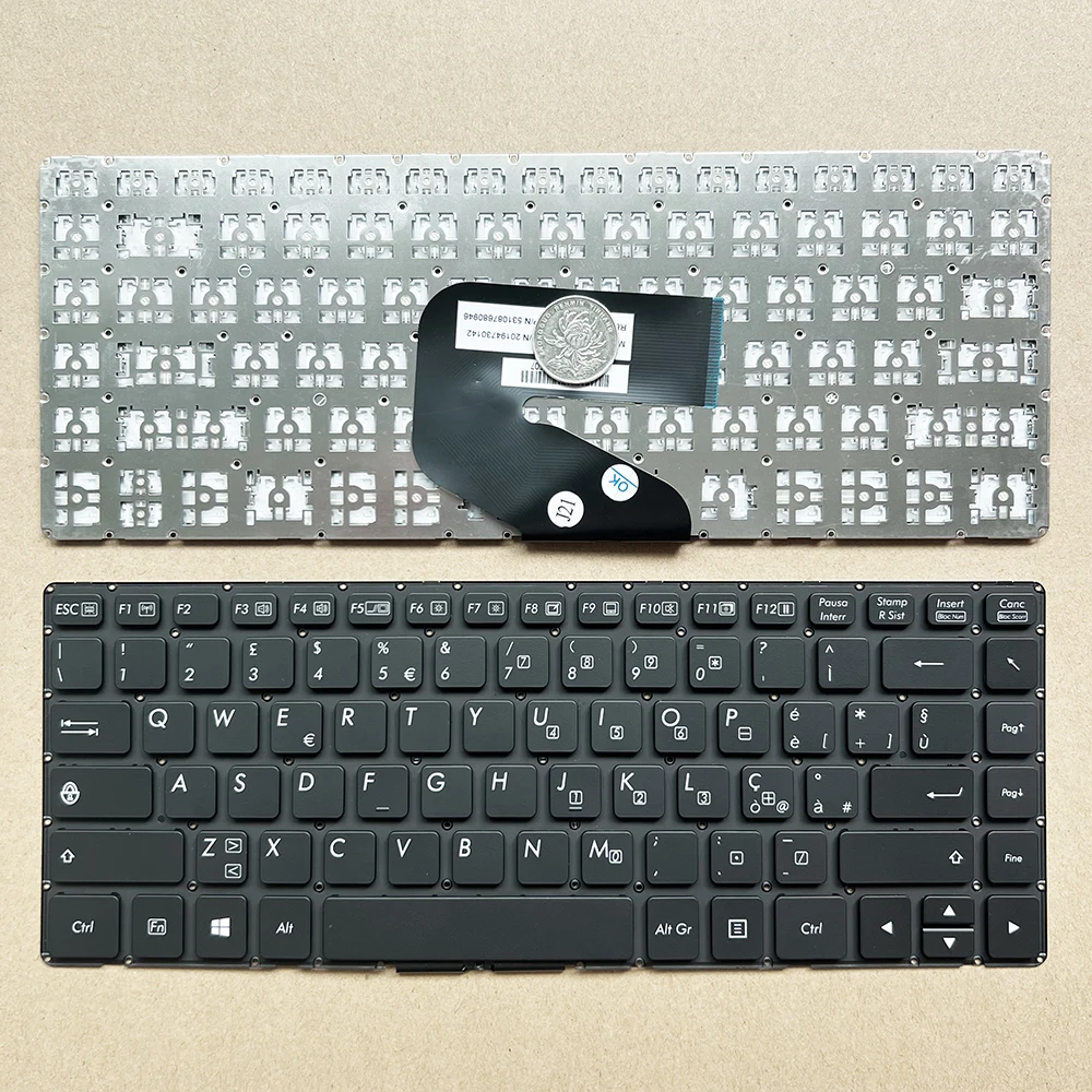 Teclado Italiano para Getac S410 g1 g2 g3 S410v Sl3dydaaadxx Sl2dzdaaadxx Sl2dydaasdmx sem Moldura20234730288 it