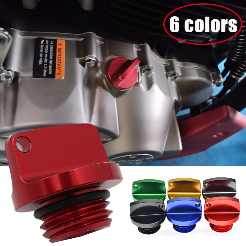 

Motorcycle CNC Engine Oil Filler Cap Aluminum Housing Oil Plug Screw Universal Engine Oil Cap 6 Colors Motorcycle Parts