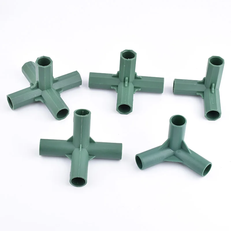 2-20Pcs Garden Greenhouse Frame Pipe Fitting Connectors Plant  Flower Stake Fencing Joints Home ID 16mm 3-way 4-way 2-way 5-way