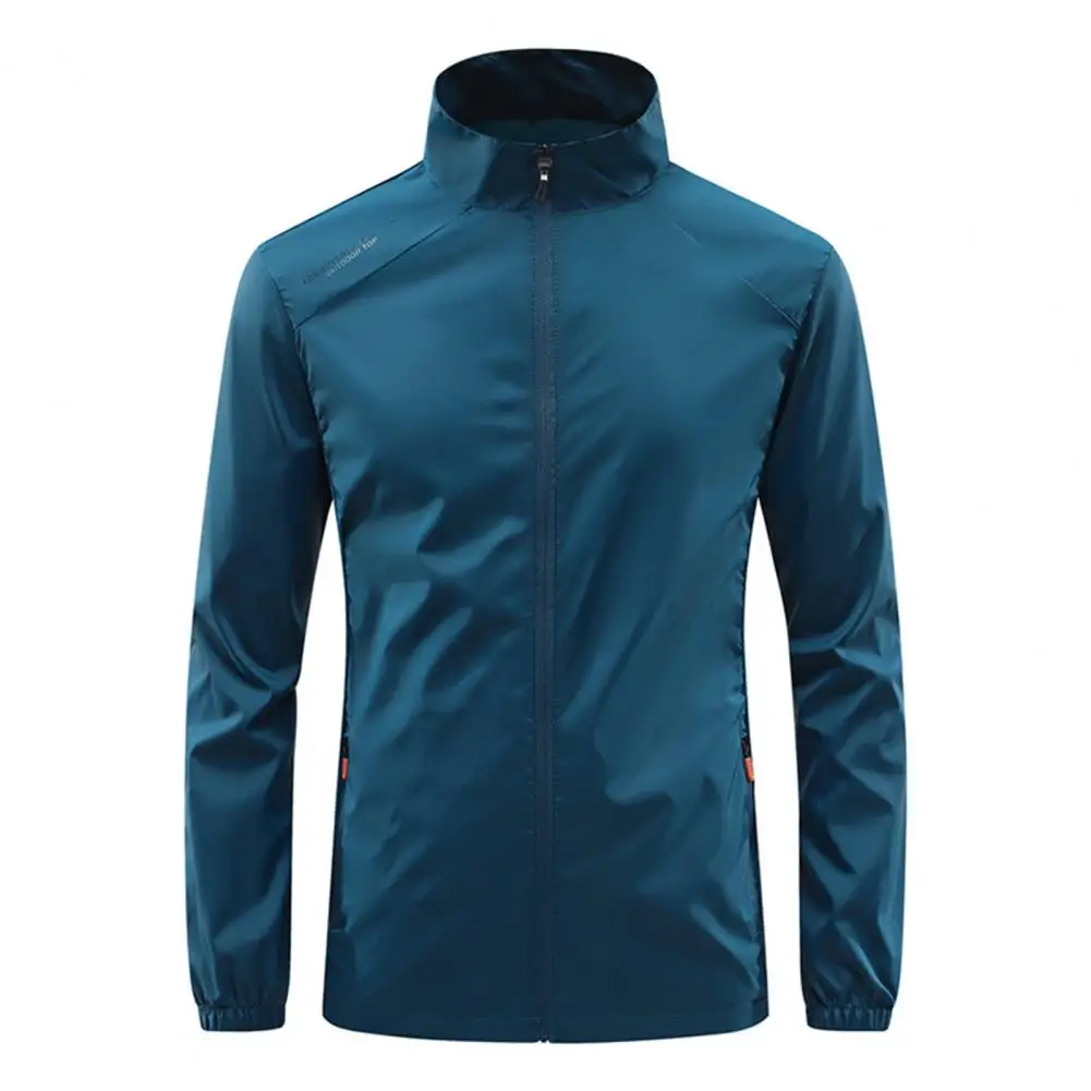 Trendy Sunscreen Jacket Soft Fishing Jacket Long Sleeve Anti-UV Windproof Camping Jacket  Windproof