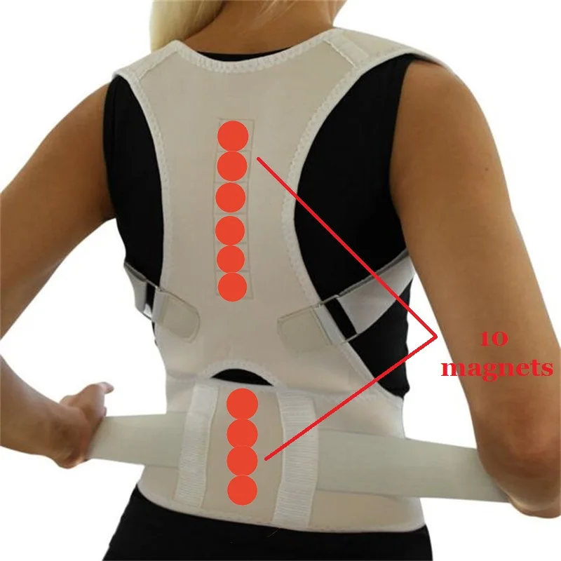 Orthopedic Magnetic Vest Posture Correct Belt For Health Care Adjustable Posture Corrector Corset Back Support Brace Band Belt