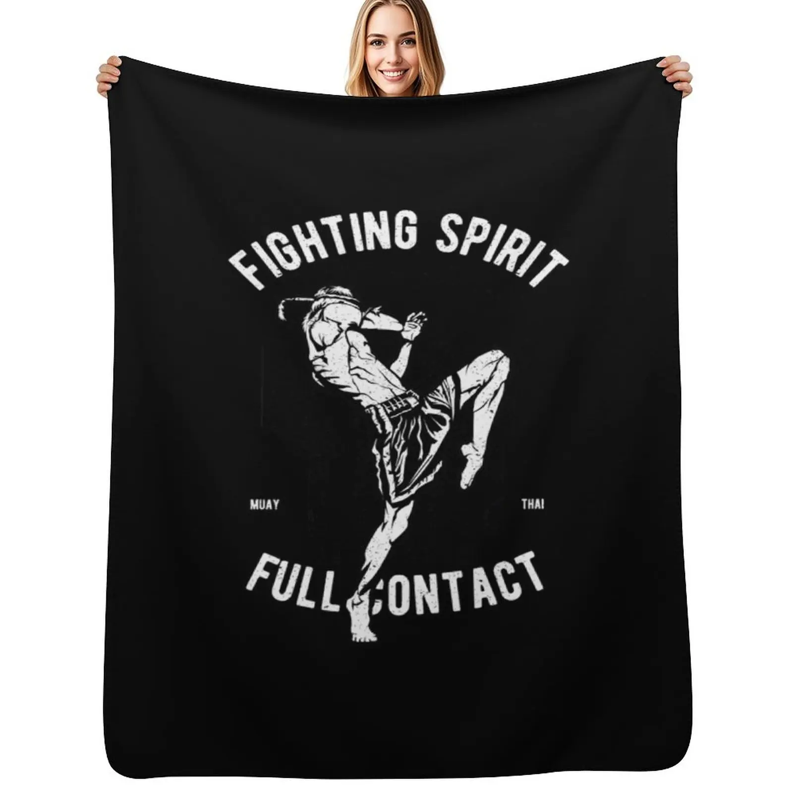 Fighter - Muay Thai Essential Throw Blanket Luxury Thicken Large Soft Big warm for winter Tourist Blankets