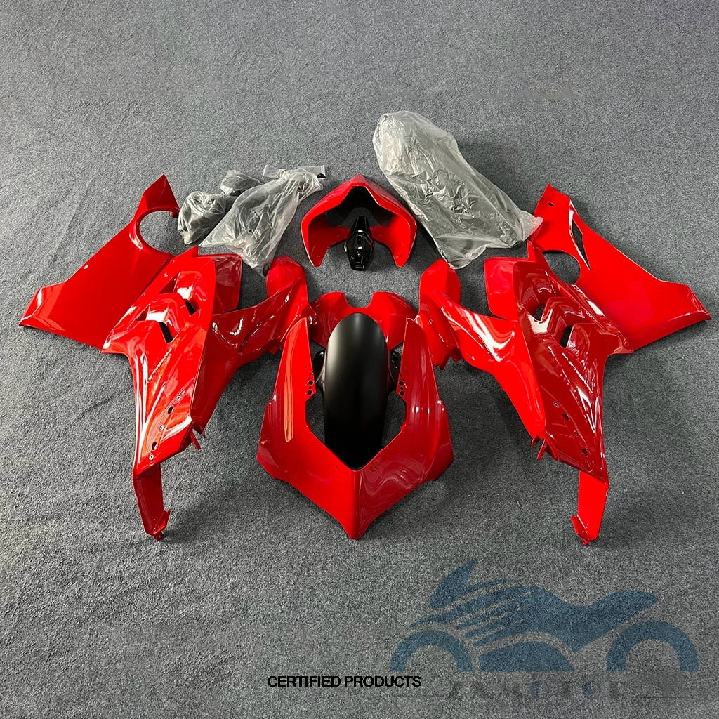 

Обтекатели мотоцикла, пригодные для Ducati Panigaie V4 V4s 2019 2020 2021 2022, полный комплект обтекателей, индивидуальный вид, красный цвет