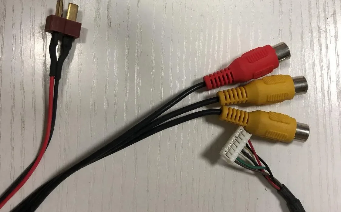 FPV Hawkeye Little Pilot Display S Terminal T Head To JST XH 7pin AV Adapter Power Supply + Video Cable