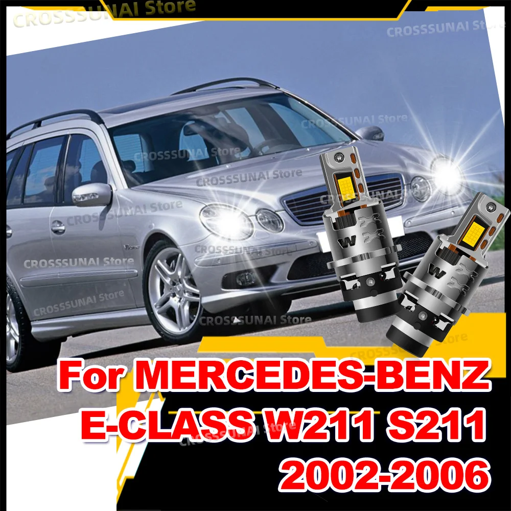 

Автомобильные светодиодные лампы для фар Canbus HID 12 В Turbo, замена ксеноновых фонарей для MERCEDES BENZ E CLASS W211 S211 2002 2003 2004 2005 2006