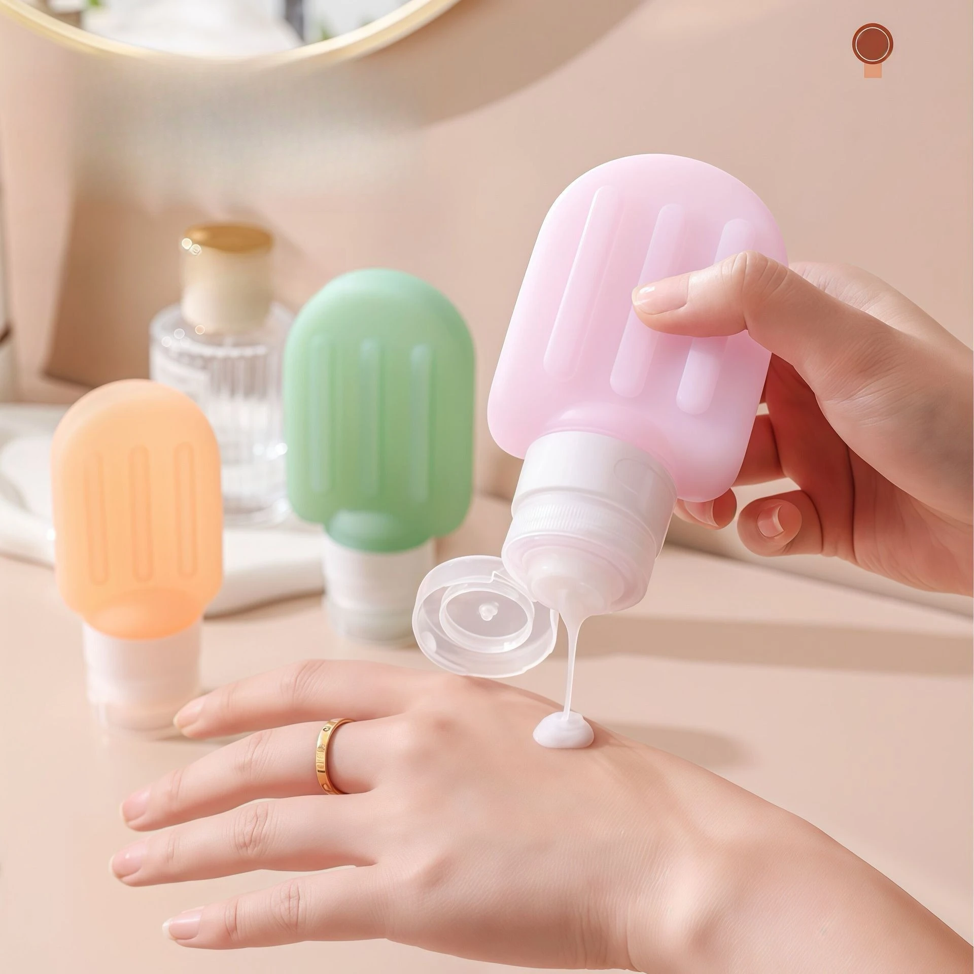 60/90 مللي مجموعة زجاجات السفر زجاجات إعادة الملء لينة كريم غسول الشامبو ضغط أنبوب فارغة حاويات مستحضرات التجميل أدوات العناية بالبشرة #1