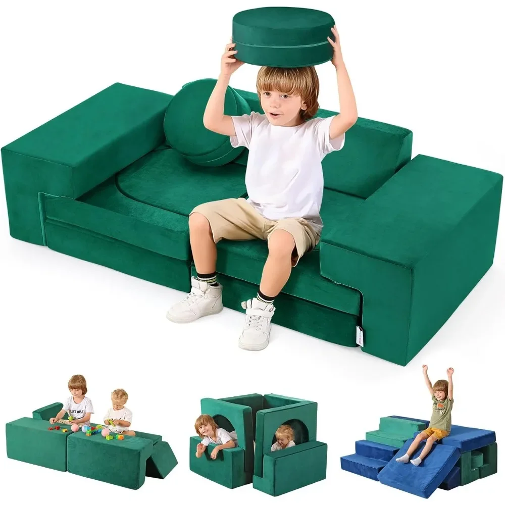 

Foam Couch for Kids Couch Building Fort Children's Sofas Mini Sofa 10s Instant Rebound Stylish Baby Boy Girl Gifts Furniture