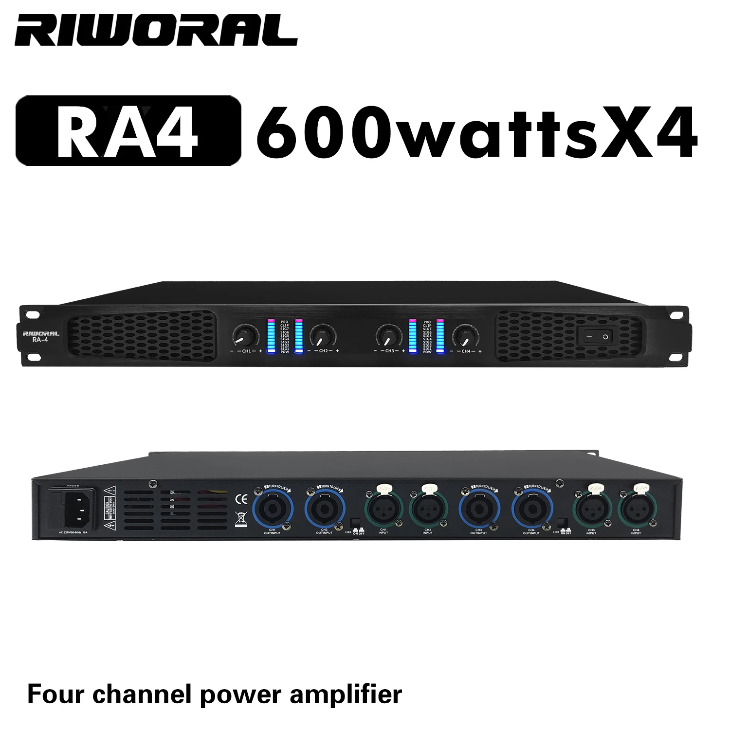 RA4 Factory hot selling  amplifier audio power 1000 watts professional  for stage bar party