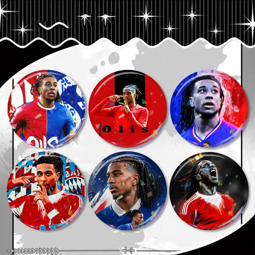 

The King of Assists Michael Olise Laser Badge Applicable For Backpack Clothes Hats Decor Creative Accessories