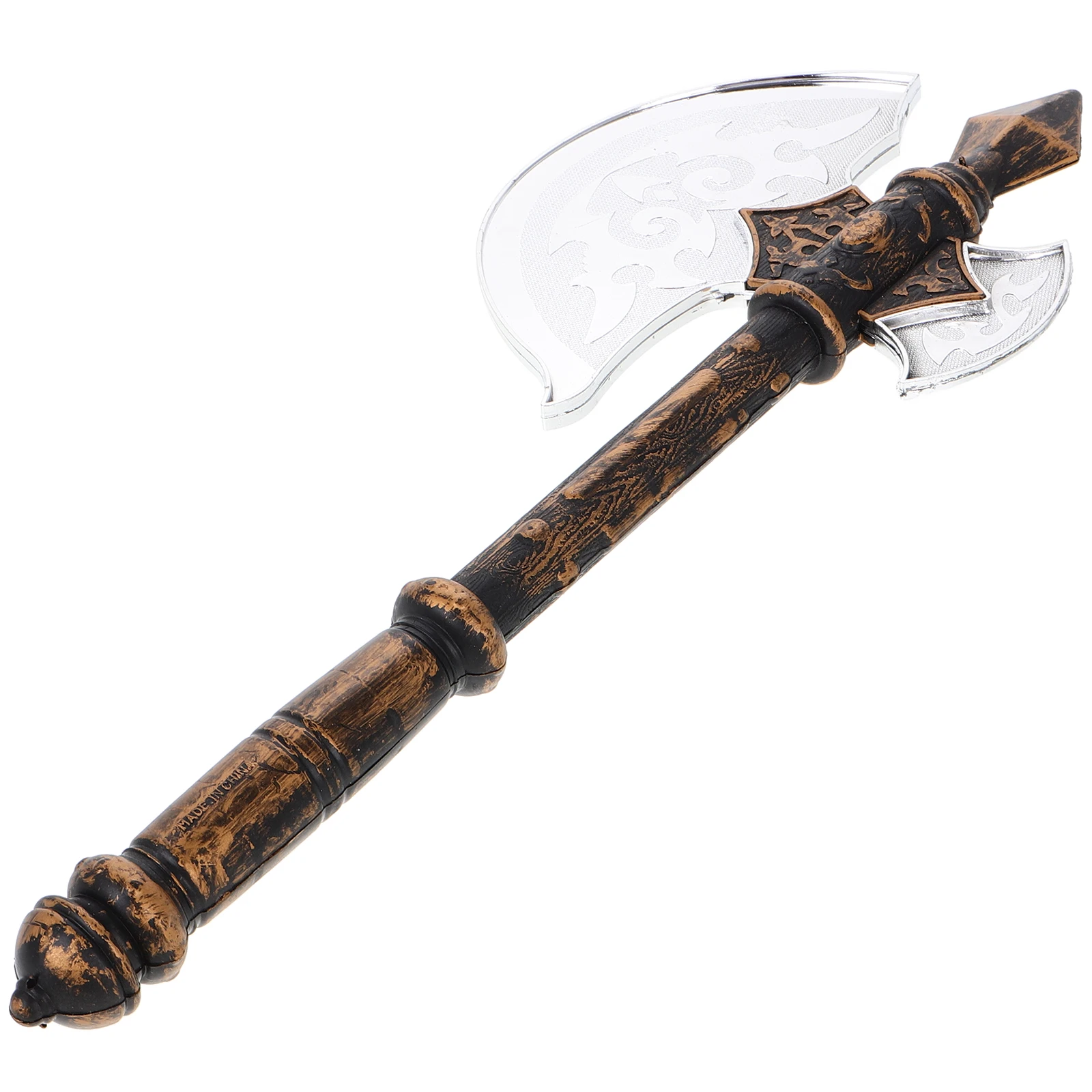 

Plastic Stage Axe Props Double Headed Toy Kids Costume Cosplay Prom Hand Halloween Decor Room Safe No Burrs Children Prop
