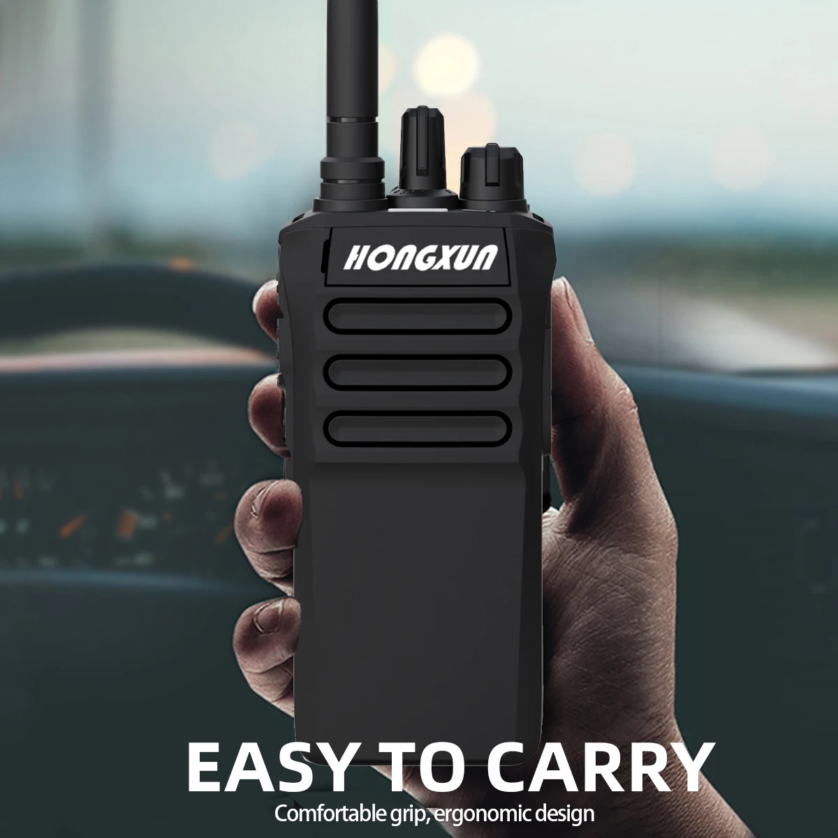 HX-R7A Waterproof Explosion-Proof Wireless Walkie-Talkies with Long-Life 10km Range DMR Type for Car Use 10W Output Power