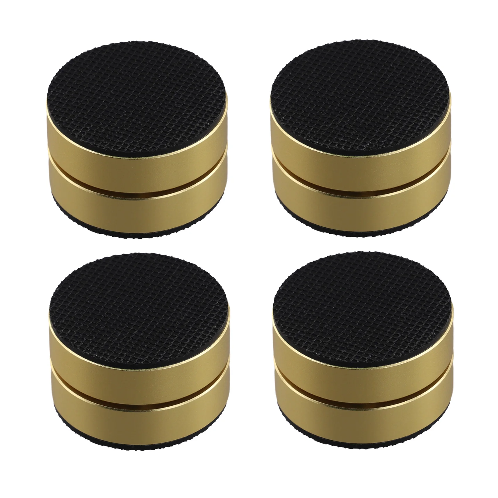 4Pcs Aluminum Alloy Shock-Absorbing Foot Studs, Sound System Foot Pads, 3-Point Steel Ball Support Amplifier Base Feet,B