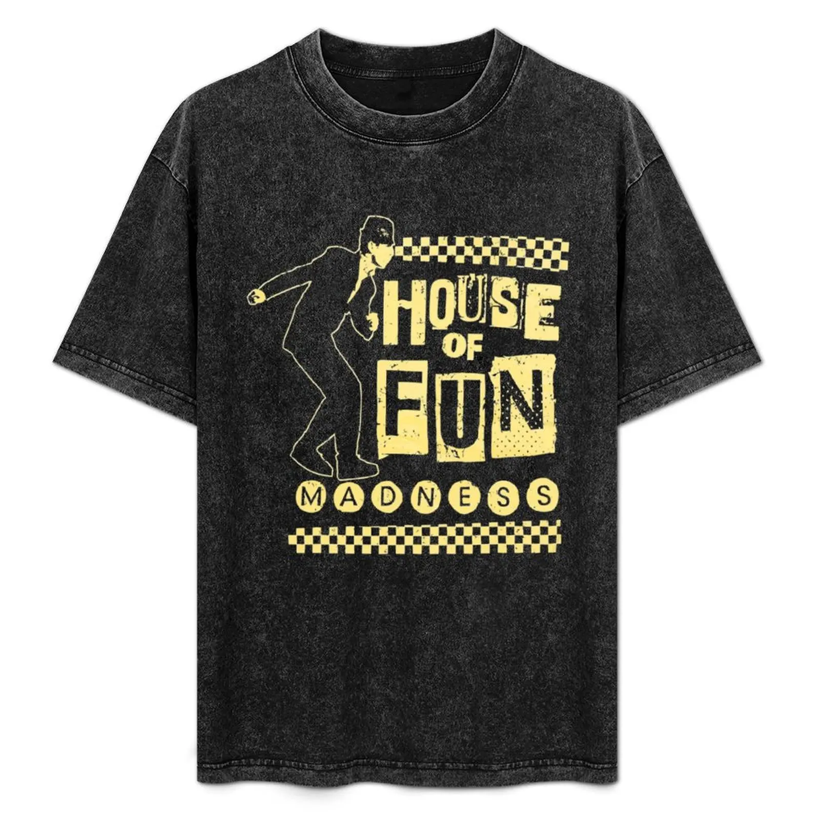 logo Madness-House-of-fun pantomim T-Shirt rapper graphic tees blanks kawaii clothes new edition funny t shirts for men