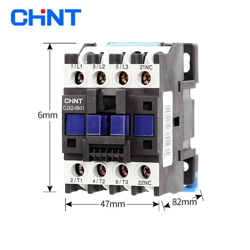 Original CHINT CJX2-0901 1NC AC Contactor 9A Coil Voltage 380V 220V 110V 36V 24V LC1-D AC Contactor