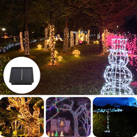 200 LEDs Solar Powered Energy 22M Copper Wire Fairy String Light Lawn Lamp For Wedding Christmas Garden Home Decoration