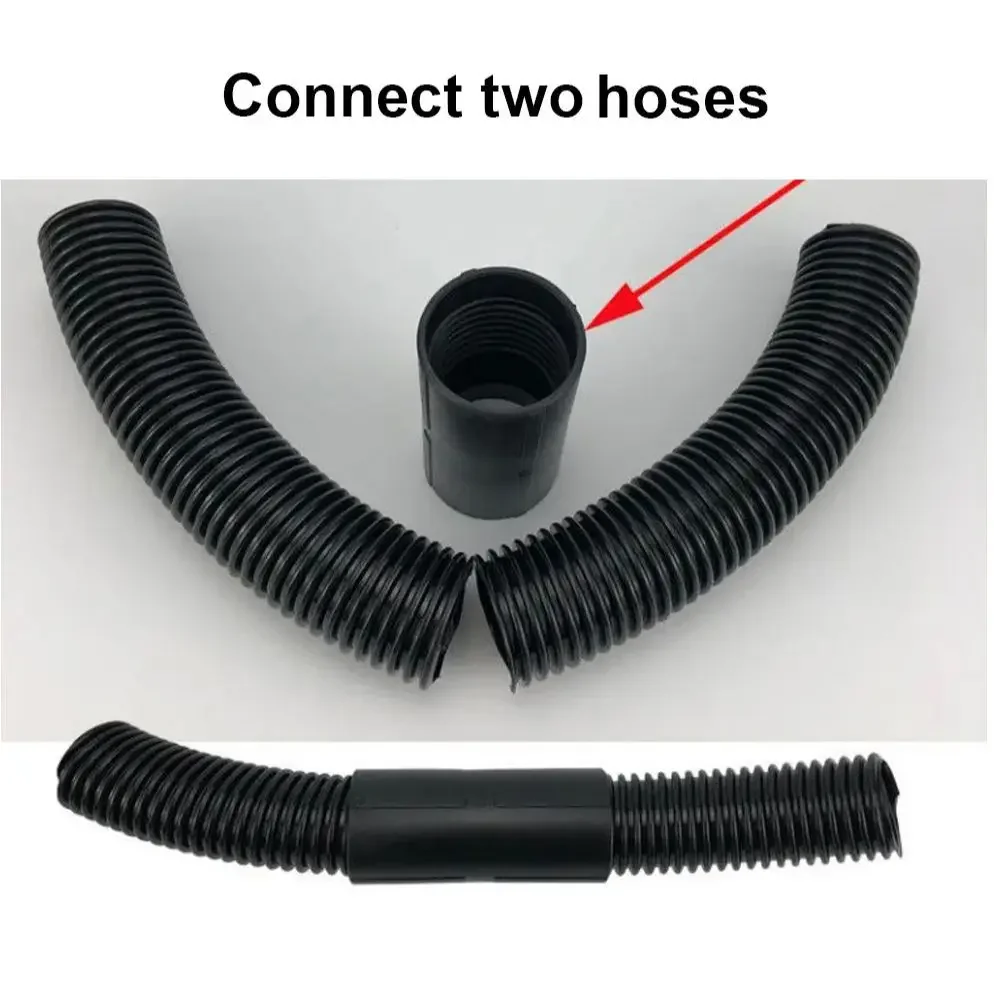 Vacuum Hose Connector Extension Connector Threaded Hose 32/40/50mm Inner Diameter Extension Adapter/Two-Way Connector