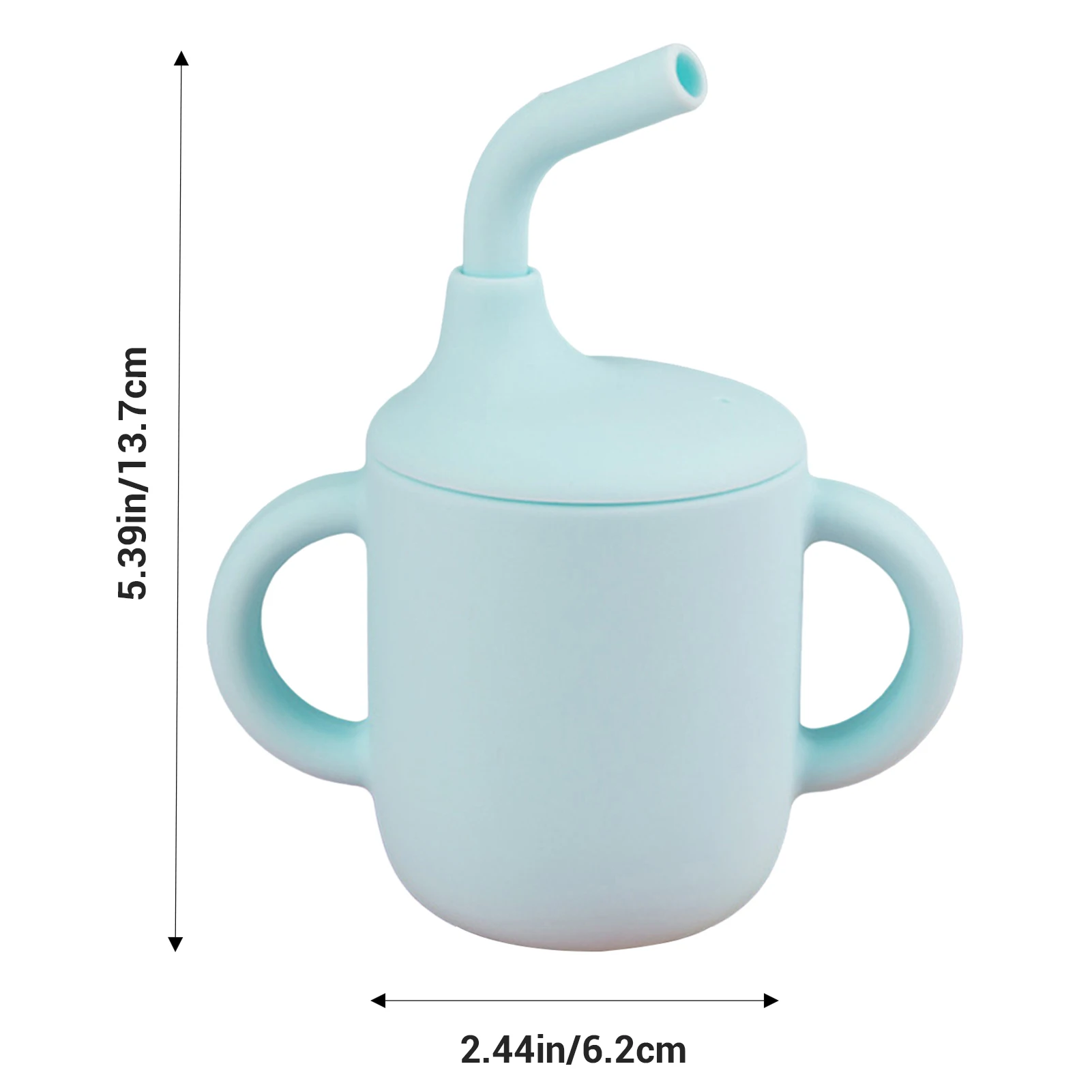 Baby Training Silicone Straw Cup Convenient to Clean Food Storage Drinking Cups Suitable for Christmas Halloween Gift