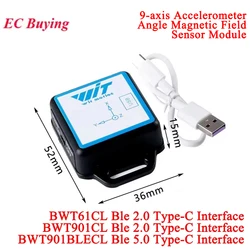 BWT61CL BWT901CL BWT901BLECL Bluetooth-compatible BLE 2.0 5.0 9 6 Axis Sensor Tilt Angle Inclinometer Acceleration Gyro MPU6050