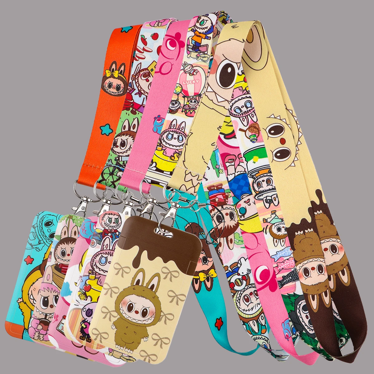 

Cute Little Girl Lanyards for Key ID Card Gym Cell Phone Neck Strap USB Badge Holder Hanging Rope Keyring Accessories