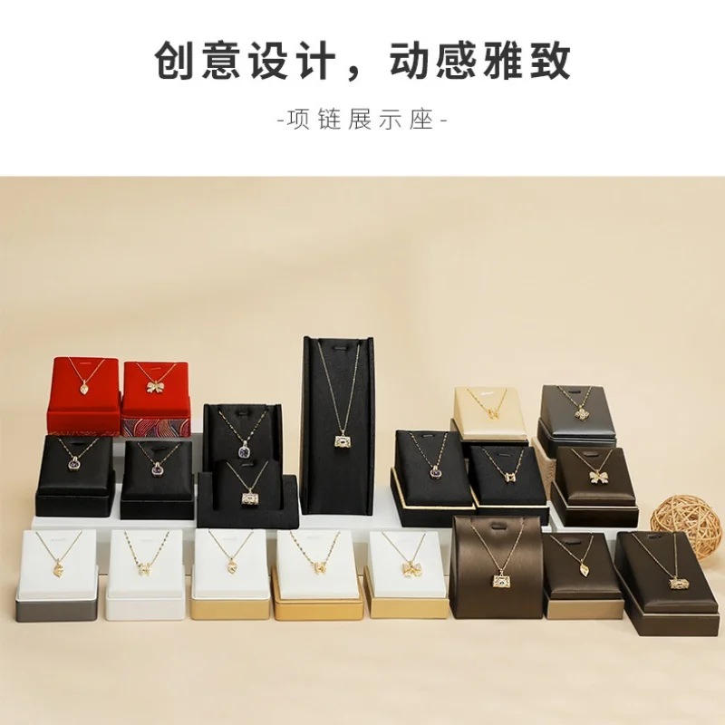 

Подставка для демонстрации ожерелий и кулонов, для прямых трансляций, для жемчужных и нефритовых кулонов, золотая подставка для ожерелий, реквизит для ювелирных изделий