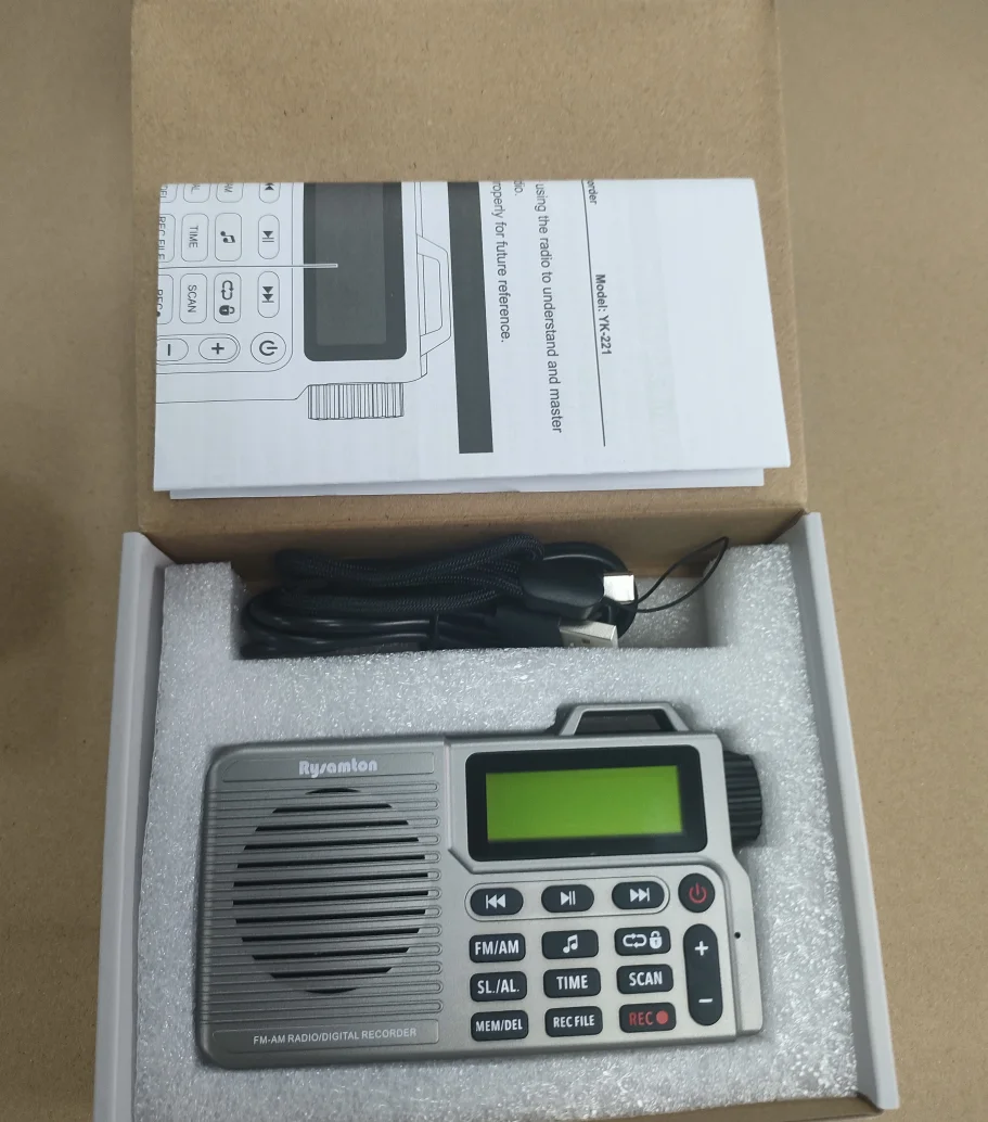 Tragbares AM/FM-Radio, kleines Taschenradio mit Bluetooth, Basslautsprecher, unterstützt Micro-SD-Karte und Aufnahme, lange Akkulaufzeit – Detail 12