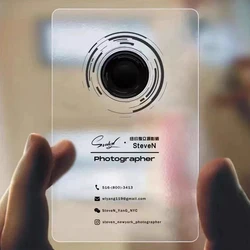 Custom Clear PVC Plastic Card Business Card Waterproof and Anti-fouling Free Design Round Corner Clear Logo 100pcs 200pcs 500pcs