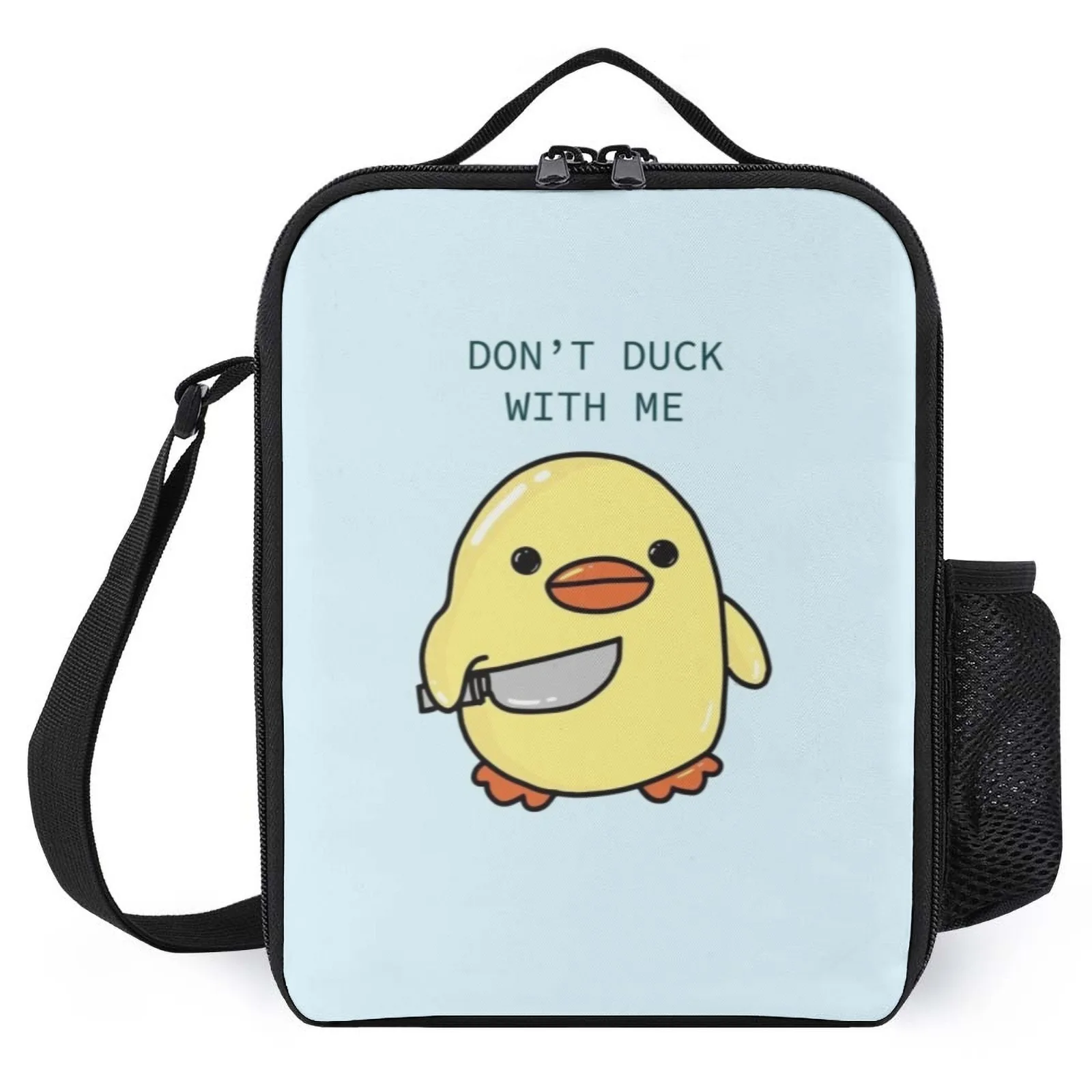 

Dont duck with me Lancheira Printed Lunch Bag Vintage Children'S Lunch Box Insulation Lunch Box Bag