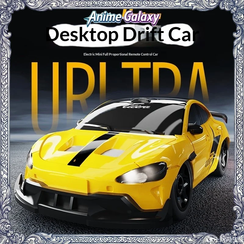 

New Mini 1:64 Scale Pocket Rc Drift Car Full Proportional Desktop Remote Control Racing Toy