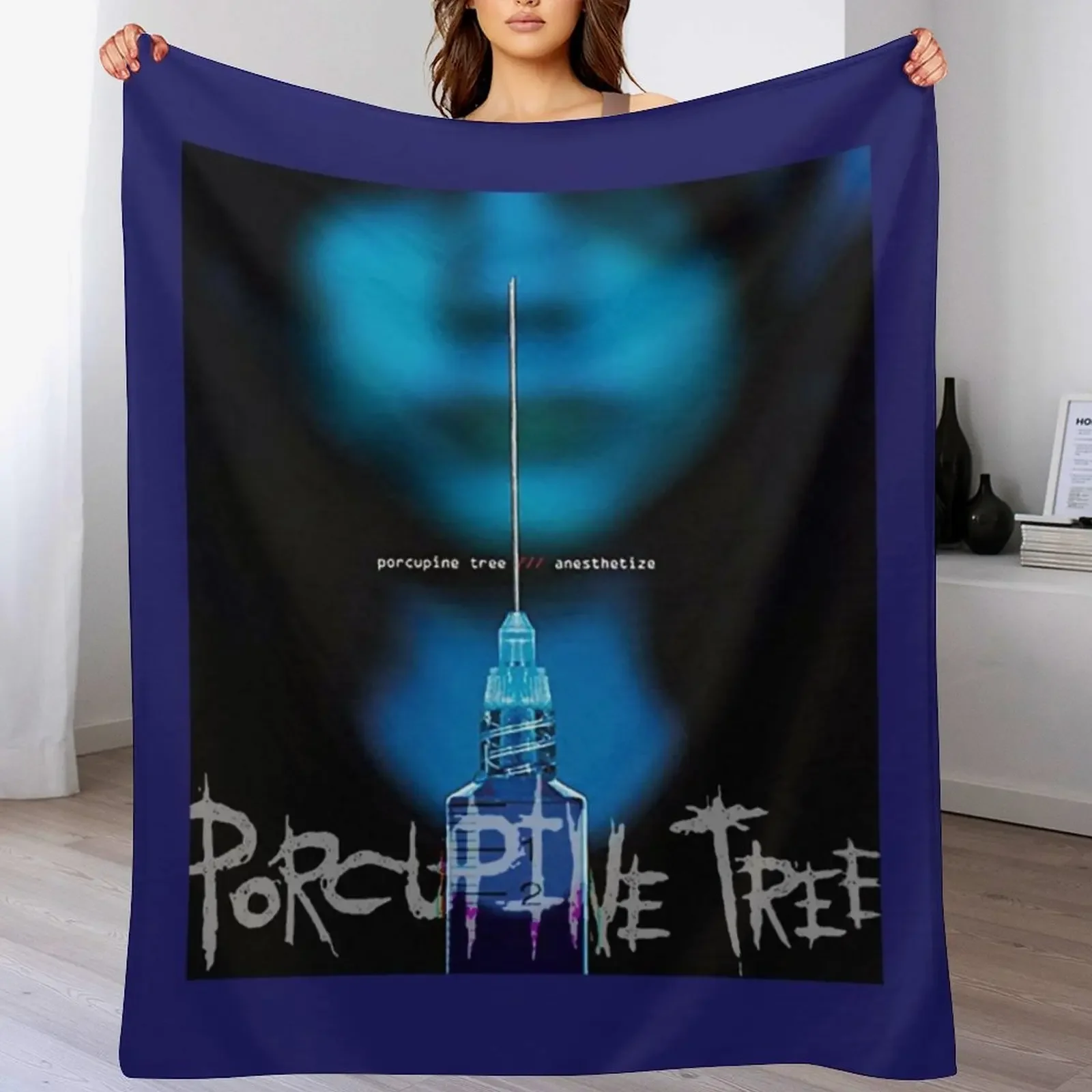 

Porcupine Tree Throw Blanket Warm Flannel Blanket for Couch Chair Bedroom