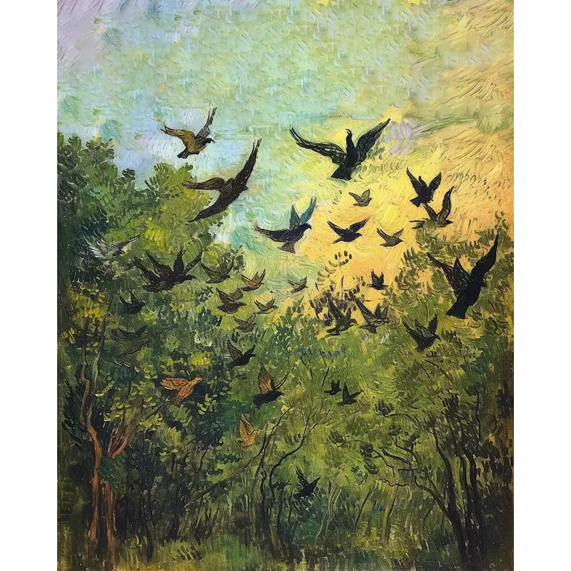 GATYZTORY Painting By Number With Frame Wild Goose Number Painting Landscape Acrylic Paint On Canvas Diy Crafts Wall Decors