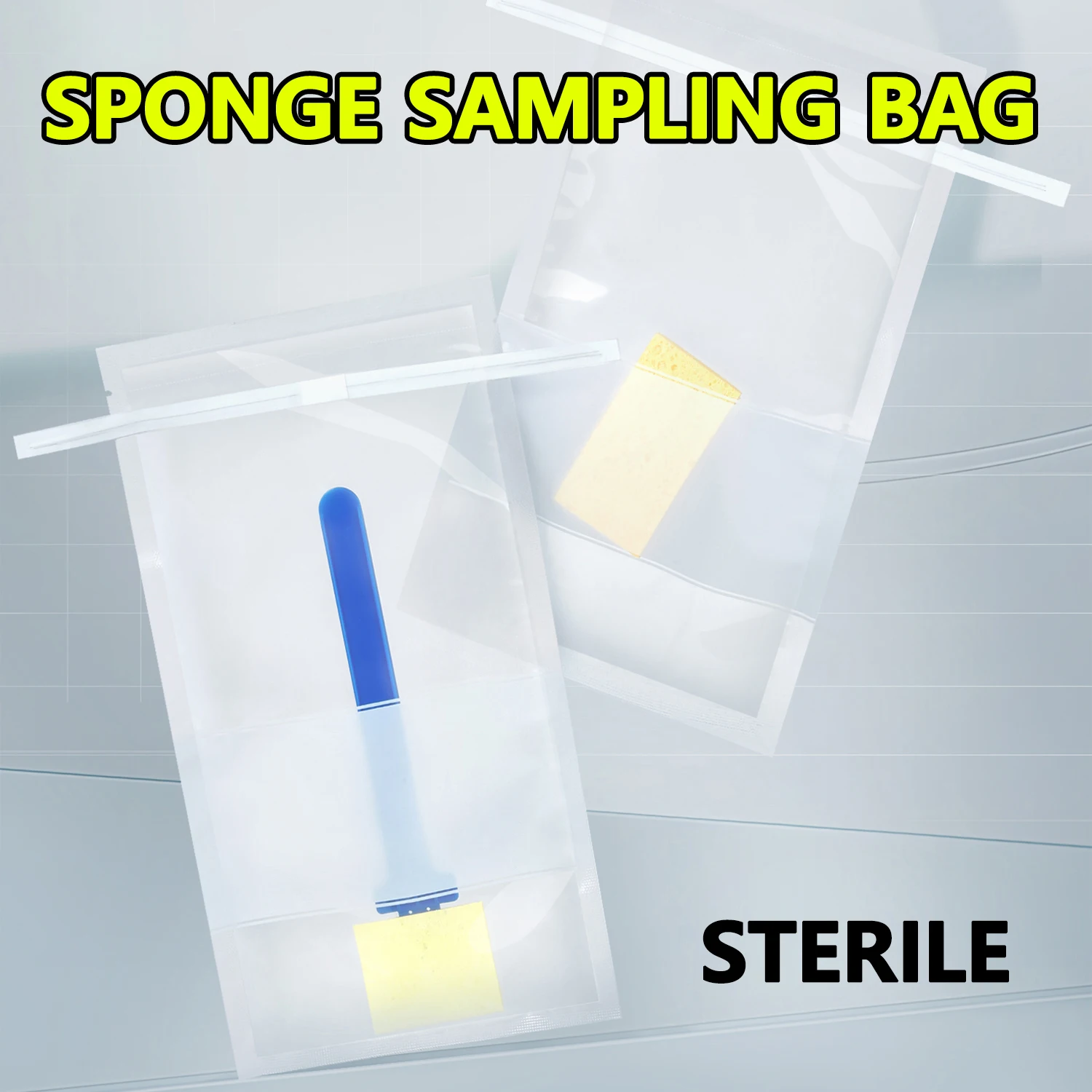 Sterile sponge sampling bag Water sample collection homogeneous bag 20 pieces of sample bag with wire sealed on it