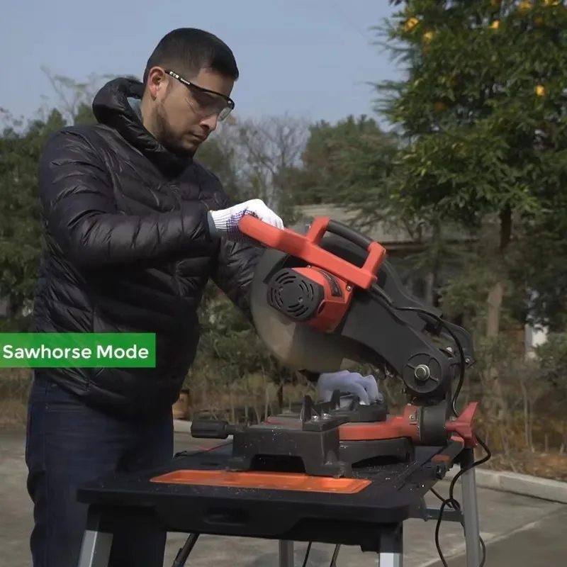 7 in 1多機能可動式折りたたみソーホース木工作業台ソーホースガレージ作業台大工テーブル