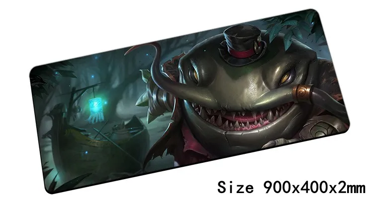 Alfombrilla de ratón Tahm Kench de 900x400mm, alfombrilla de ratón lol notbook, alfombrilla de ratón para ordenador, alfombrilla de ratón para juegos River King, alfombrillas para ratón para ordenador portátil