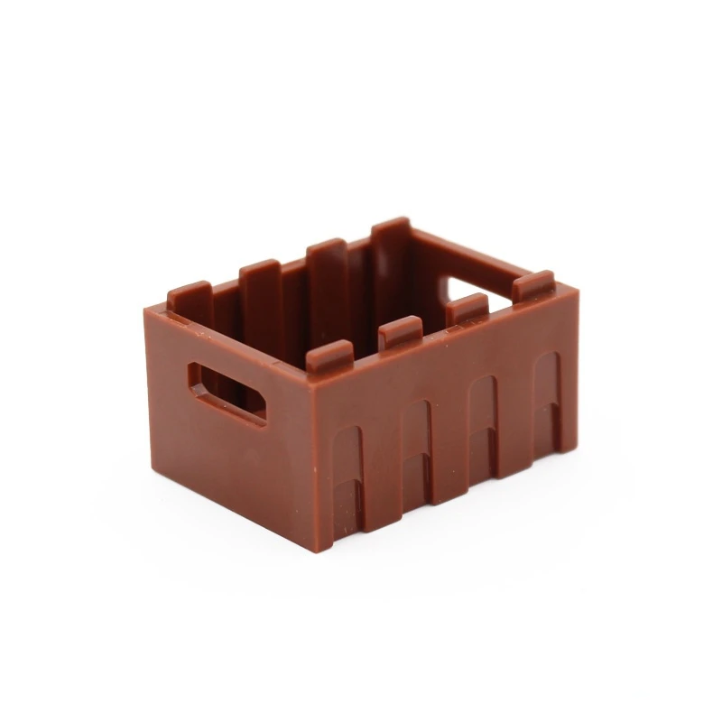 

MOC Brick Parts 30150 Container Crate with Handholds Classic Piece Compatible with All Brands Building Block Toy Accessory